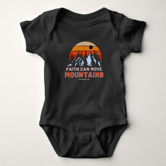 Faith Can Move Mountains Bible Unisex Baby Bodysuit