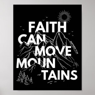 Faith Can Move Mountains Bible Verse Back Print Ch