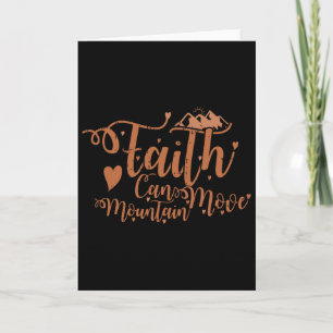 Faith Can Move Mountains Black History Month Men W Card
