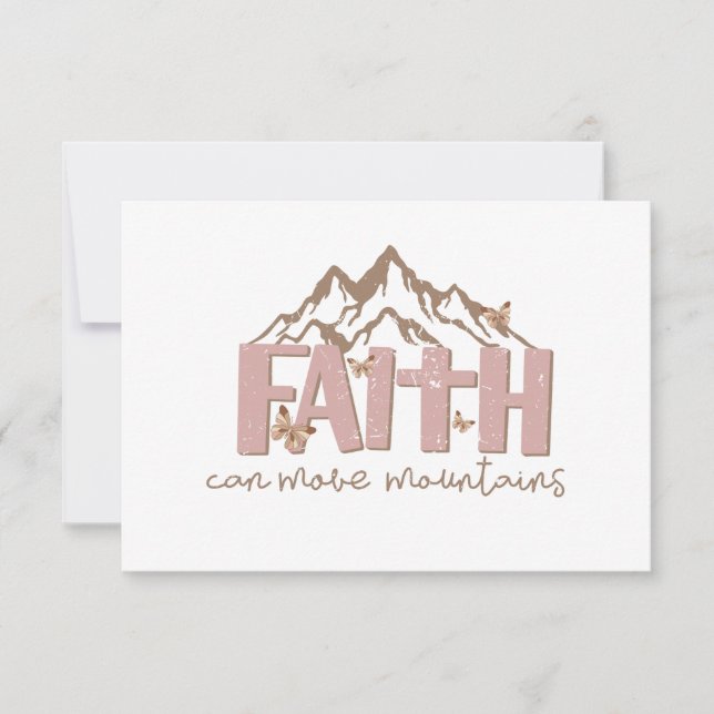 Faith Can Move Mountains Card (Front)