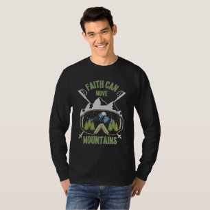 Faith Can Move Mountains Quote Men's T-Shirt