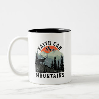 Faith Can Move Mountains Two-Tone Coffee Mug