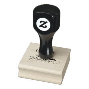Faith Can Move Mountains Typography Rubber Stamp