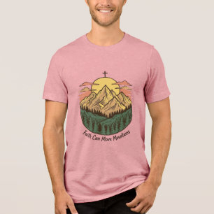 Faith Can Move Mountains Vintage Mountain Shirt (3