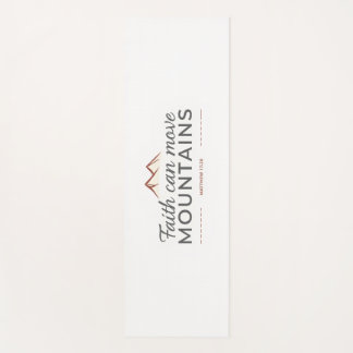 Faith can move mountains yoga mat