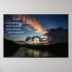 Faith can transform...inspirational poster