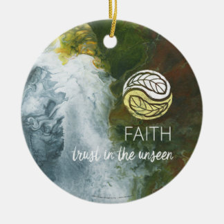 Faith Ceramic Ornament