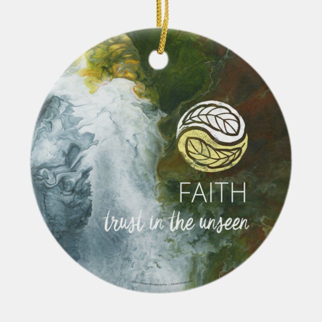 Faith Ceramic Ornament (Front)