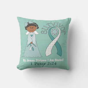 **Faith Cervical Cancer Throw Pillow