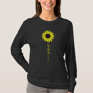 Faith Christian Jesus Sunflower Graphic Women Kid T-Shirt