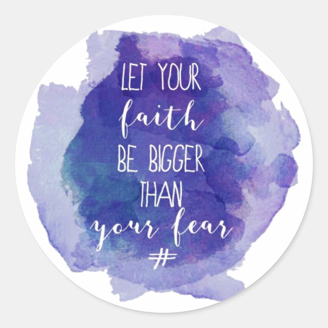 Faith Classic Round Sticker (Front)