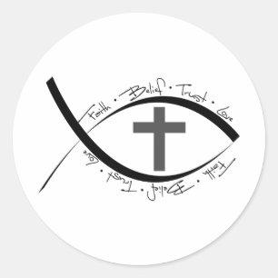 Faith Classic Round Sticker