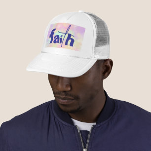 FAITH Colourful White Trucker Hat
