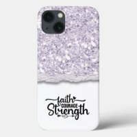 Faith Courage Strength Calligraphy Script Quote