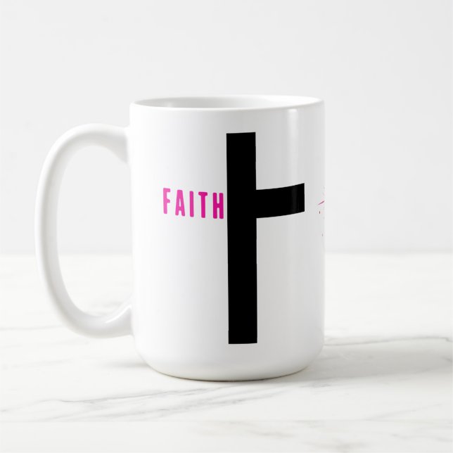 Faith Cross 15 oz Mug (Left)