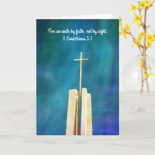 Faith Cross Art Encourage Note Card