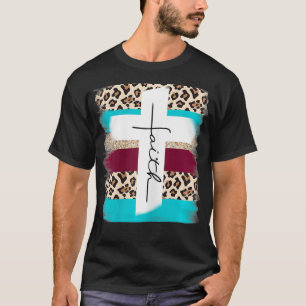 Faith Cross Christian John 316 Brush Stroke T-Shirt