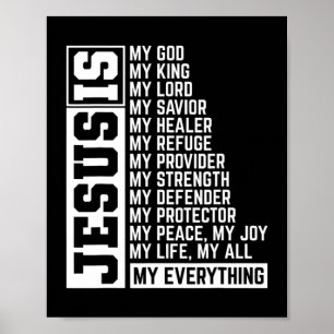 Faith Cross Christian Religious Jesus Lord Gift Je Poster