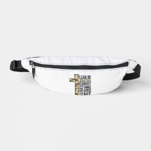 Faith Cross I Can Do All Things Christian Shirt Bum Bags
