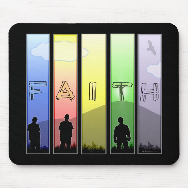 Faith Cross Mouse Pad (Front)