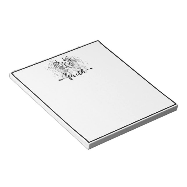 Faith  cross  notepad (Angled)