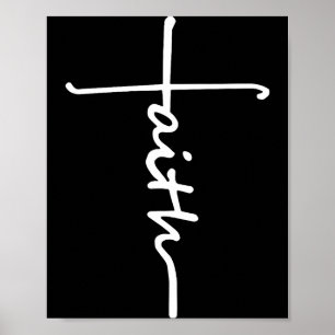 Faith cross quotes christian lion luke for menFait Poster