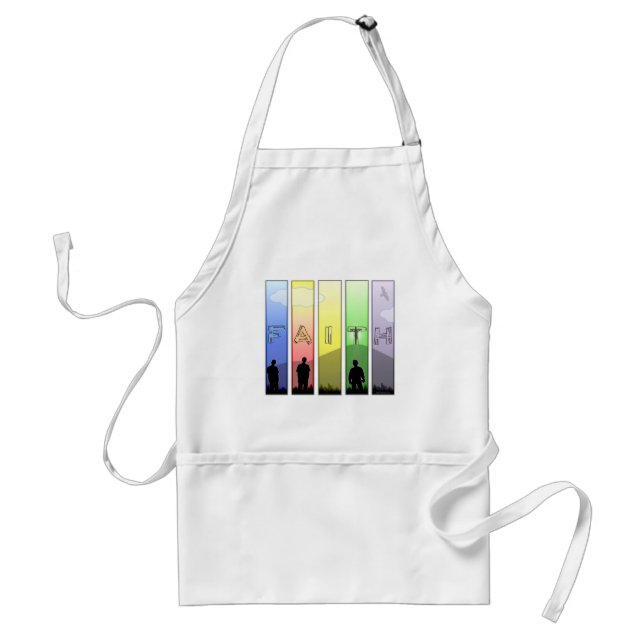 Faith Cross Standard Apron (Front)