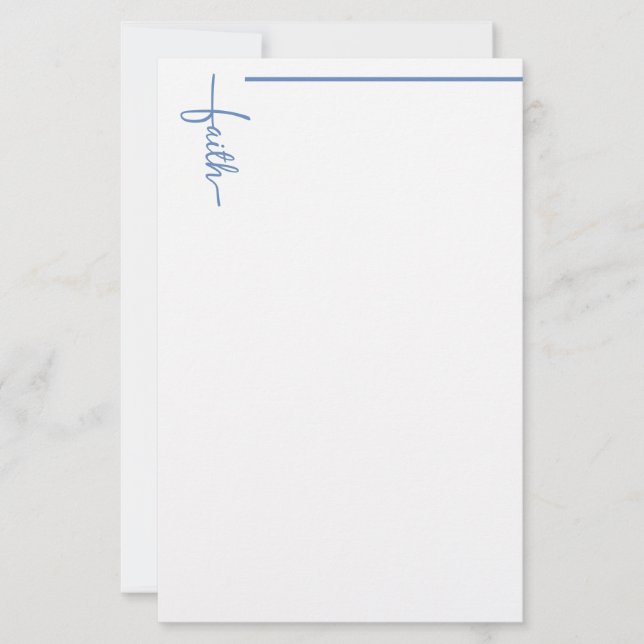 Faith Cross Stationery (Front)