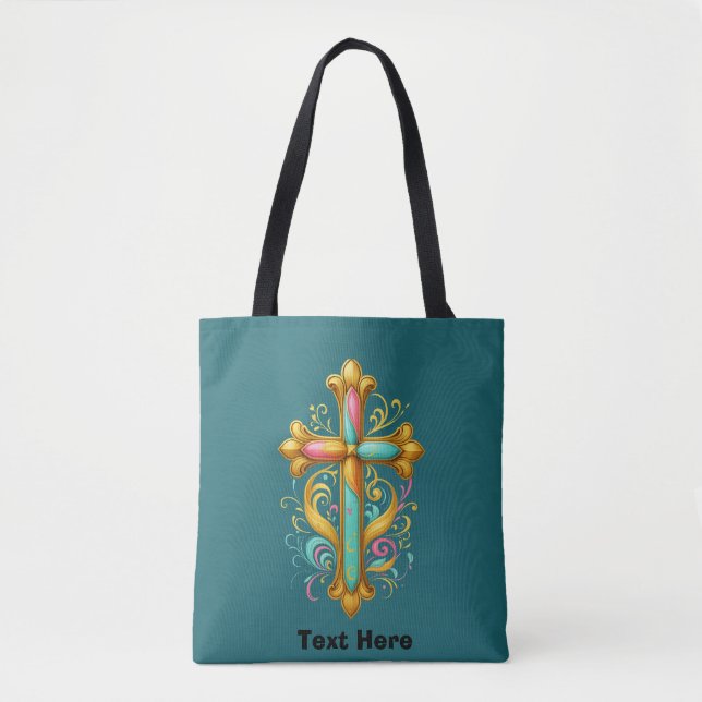 Faith Cross  Tote Bag (Front)