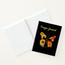 Faith Cross with Butterfly Wing and Sunflowers