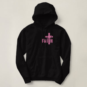 Faith cross women's hoodie religious shirts