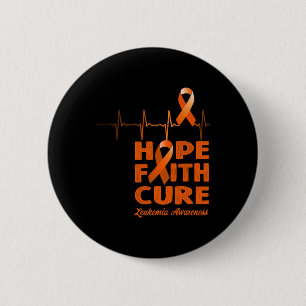 Faith Cure - Leukaemia Awareness 6 Cm Round Badge