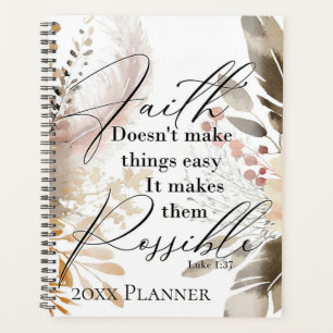 Faith doesn't make things easy planner