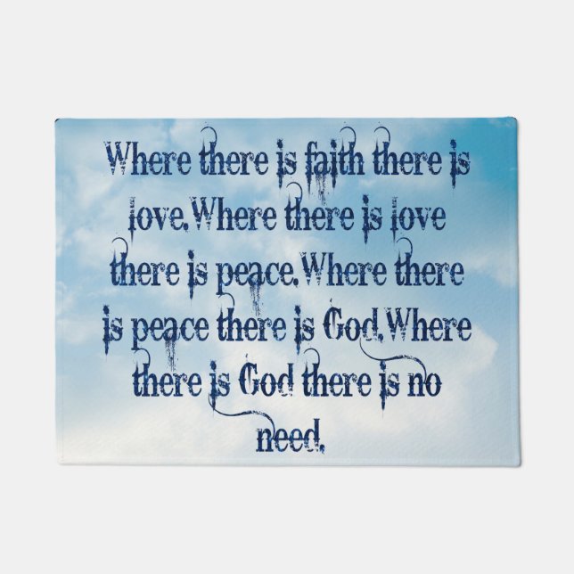 Faith Door Mat (Front)