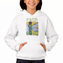 Faith Dragonfly Girls Hoodie Sweatshirt