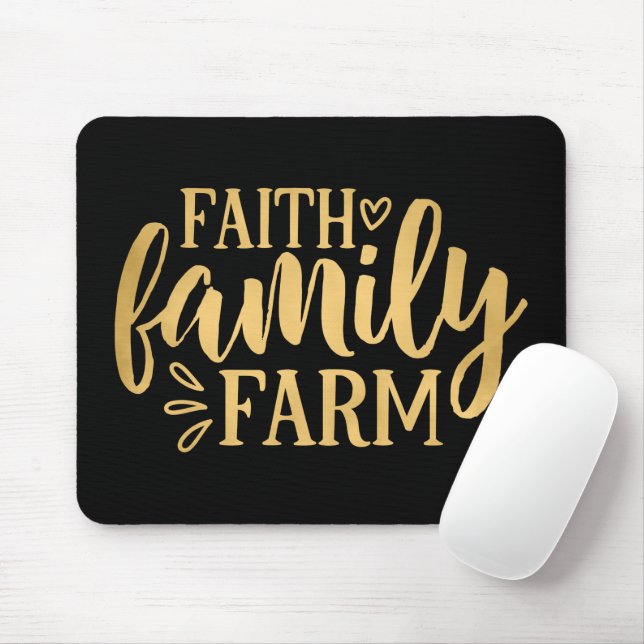 Faith Family Farm Mouse Pad (With Mouse)