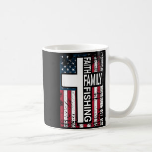 Faith Family Fishing Christian Proud Father Fisher Coffee Mug