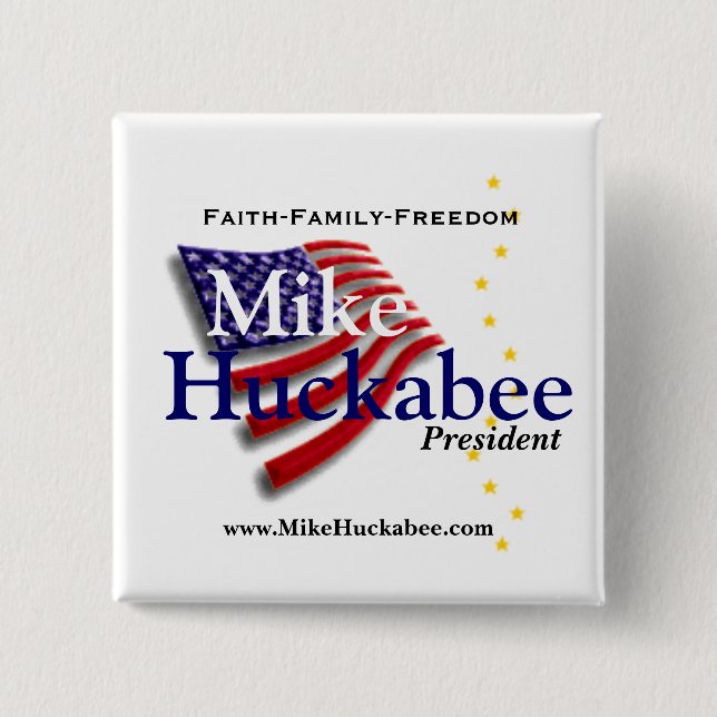 Faith-Family-Freedom 15 Cm Square Badge (Front)