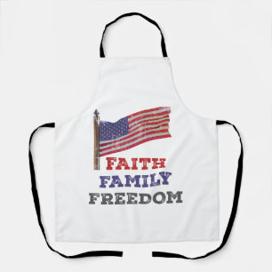 Faith Family Freedom Apron
