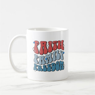 Faith family freedom coffee mug