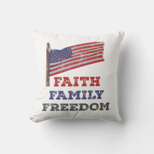 Faith Family Freedom Cushion
