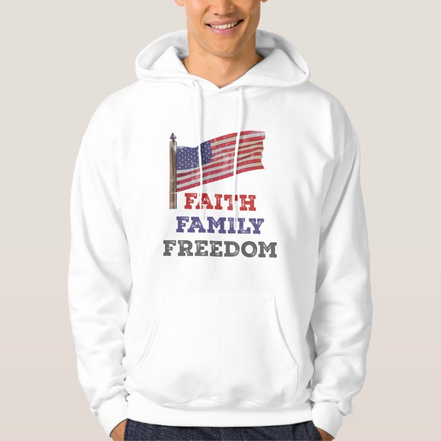 Faith Family Freedom Hoodie (Front)