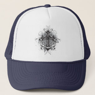 Faith Family Prayer Cross - Brain Cancer Trucker Hat