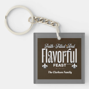 Faith-Filled and Flavorful Feast – Colossians 3:17 Key Ring