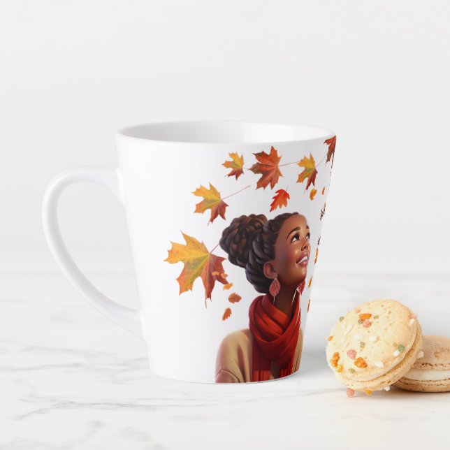 Faith-Filled Fall Mornings Latte Mug (In Situ)