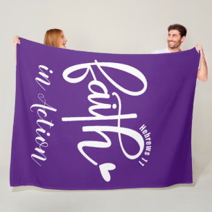 Faith - Fleece Blanket, 60"x80"