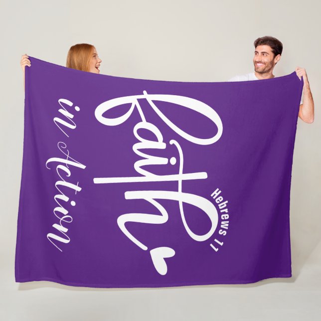 Faith - Fleece Blanket, 60"x80" (In Situ)