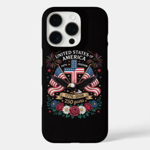 Faith Freedom 250 Years 1776 2026 Independence USA iPhone 16 Pro Case