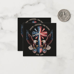 Faith Freedom 250 Years 250th Anniversary USA Card