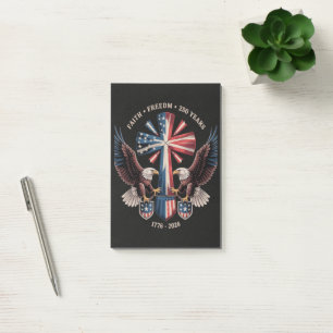 Faith Freedom 250 Years 250th Anniversary USA Post-it Notes